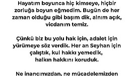 GÖZALTINDAKİ OYA TEKİN'DEN AÇIKLAMA 