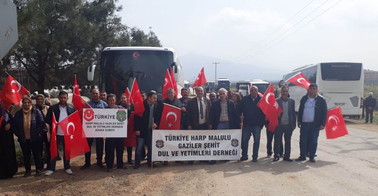 Şehit yakınları ve gazilerden Afrin'deki askerlere destek