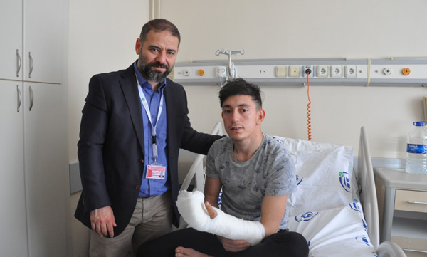 İş kazasında kopan parmaklar yeniden dikildi
