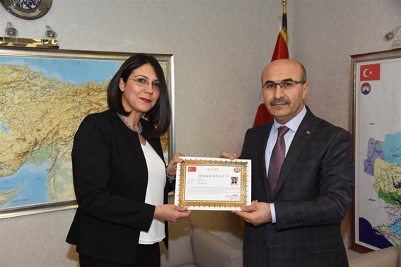 “Güney Adana Kalkınma Programı'' ekibine başarı belgesi