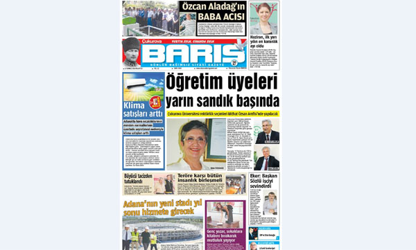 Ç. BARIŞ GAZETESİ 11.07.2016 TARİHLİ 1. SAYFA