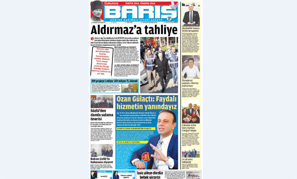 Ç. BARIŞ GAZETESİ 16.07.2016 TARİHLİ 1. SAYFA