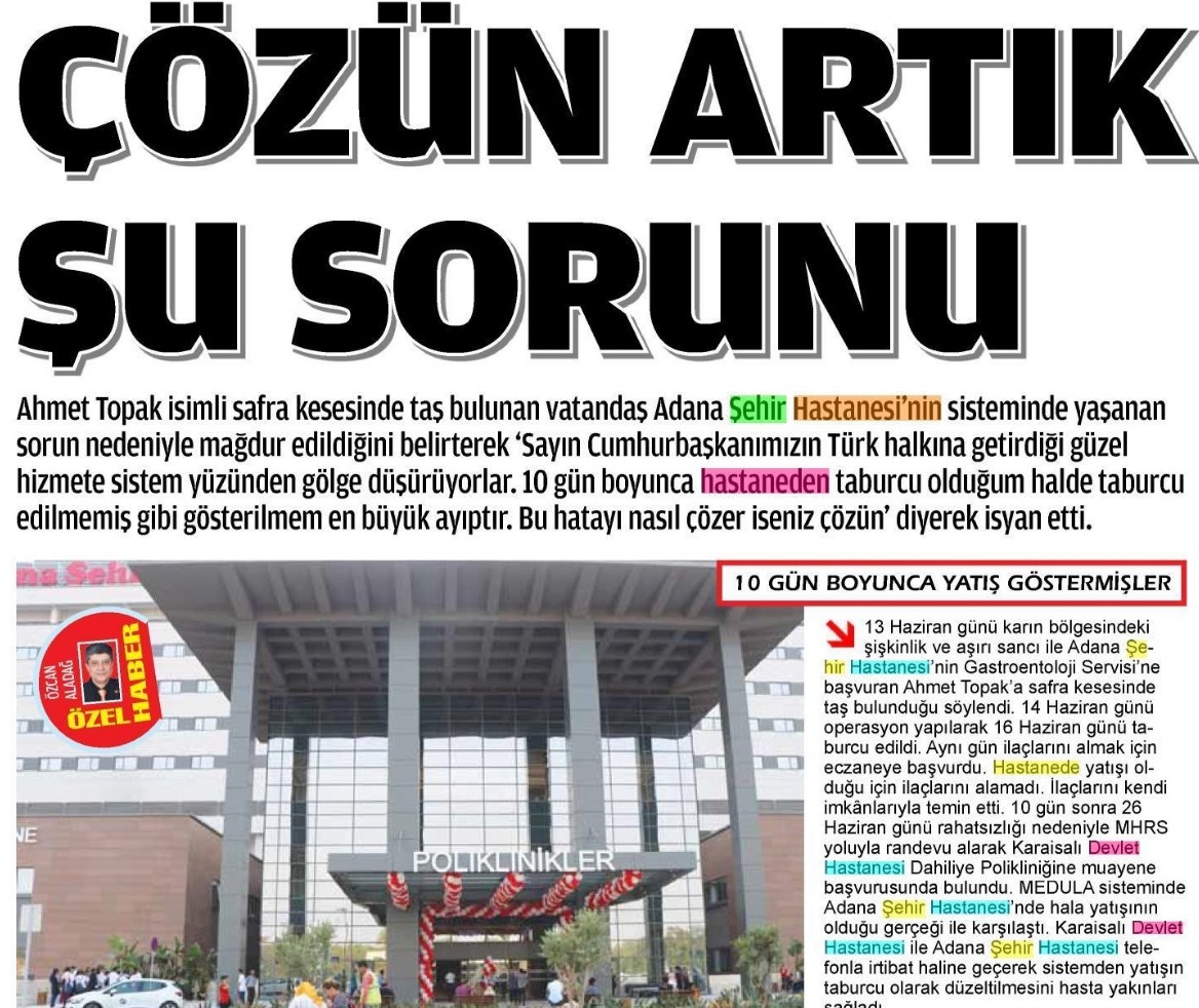 SUÇLU ‘MEDULA’ ÇIKTI!