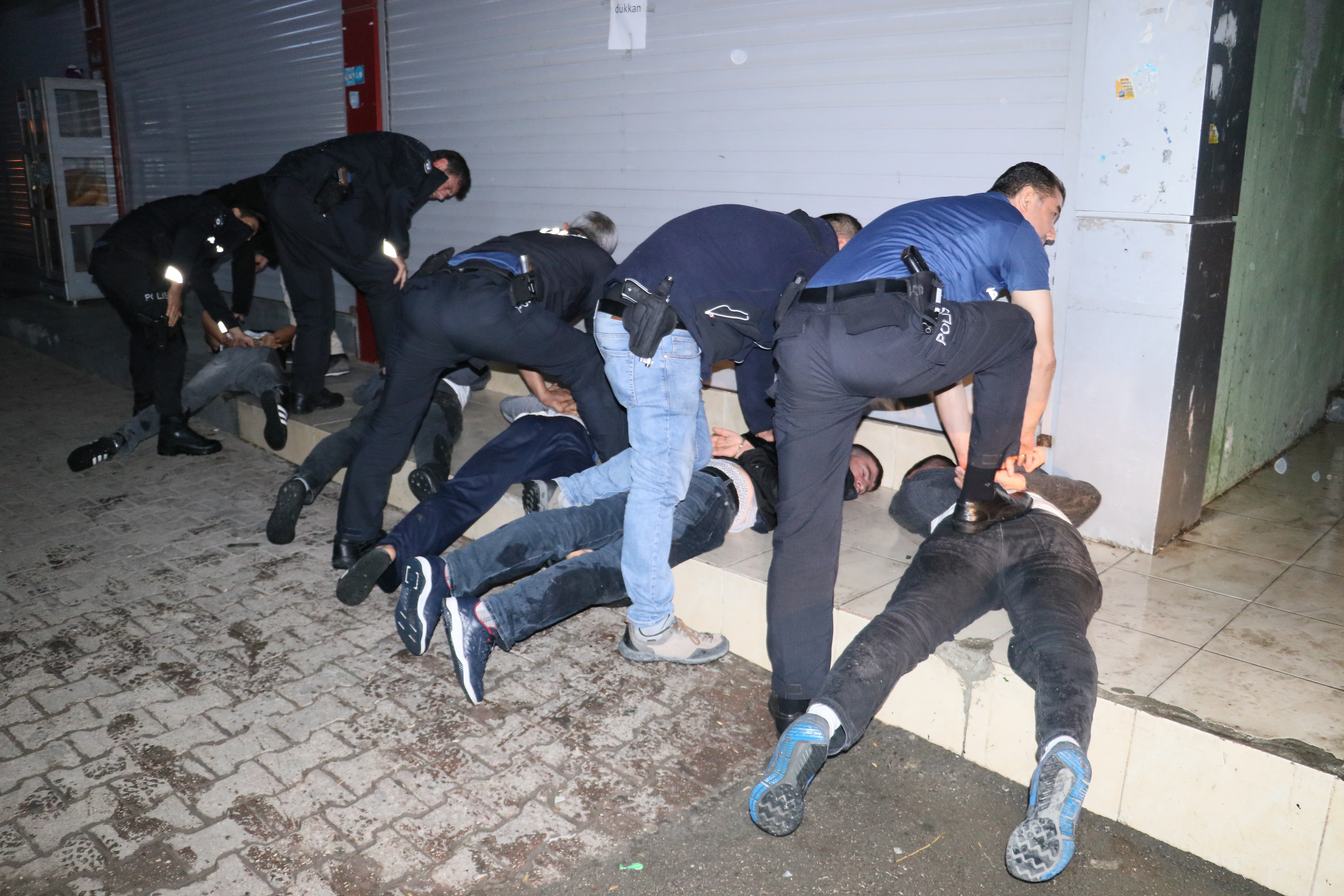Gasp olayına karışan otomobil kovalamaca sonucu yakalandı