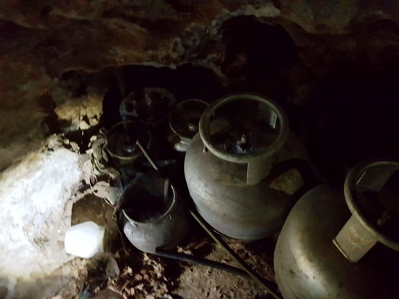 Sığınakta düzenekler bulundu