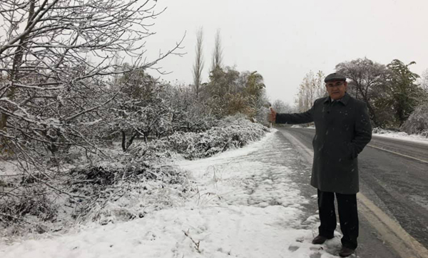 Pozantı'ya yılın ilk karı yağdı