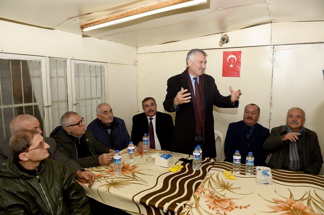 Başkan Karalar dolmuşçu esnafı ile buluştu