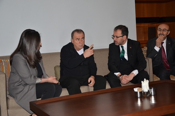 Kasapoğlu, Fatih Terim'e taziyede bulundu
