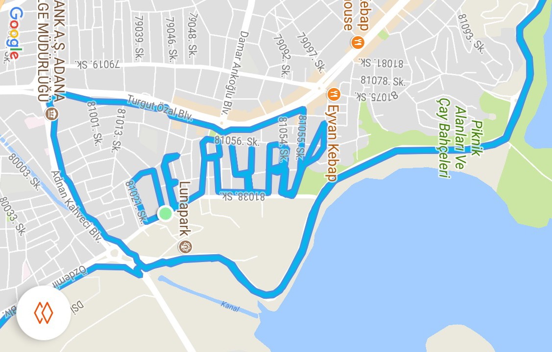 Aşkını 'Google Maps'e yazdı