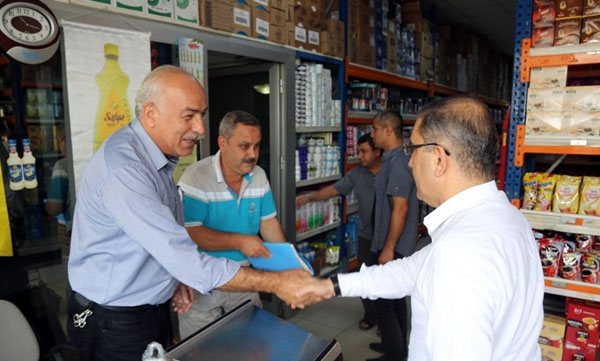 Çelikcan'dan esnaf ziyareti