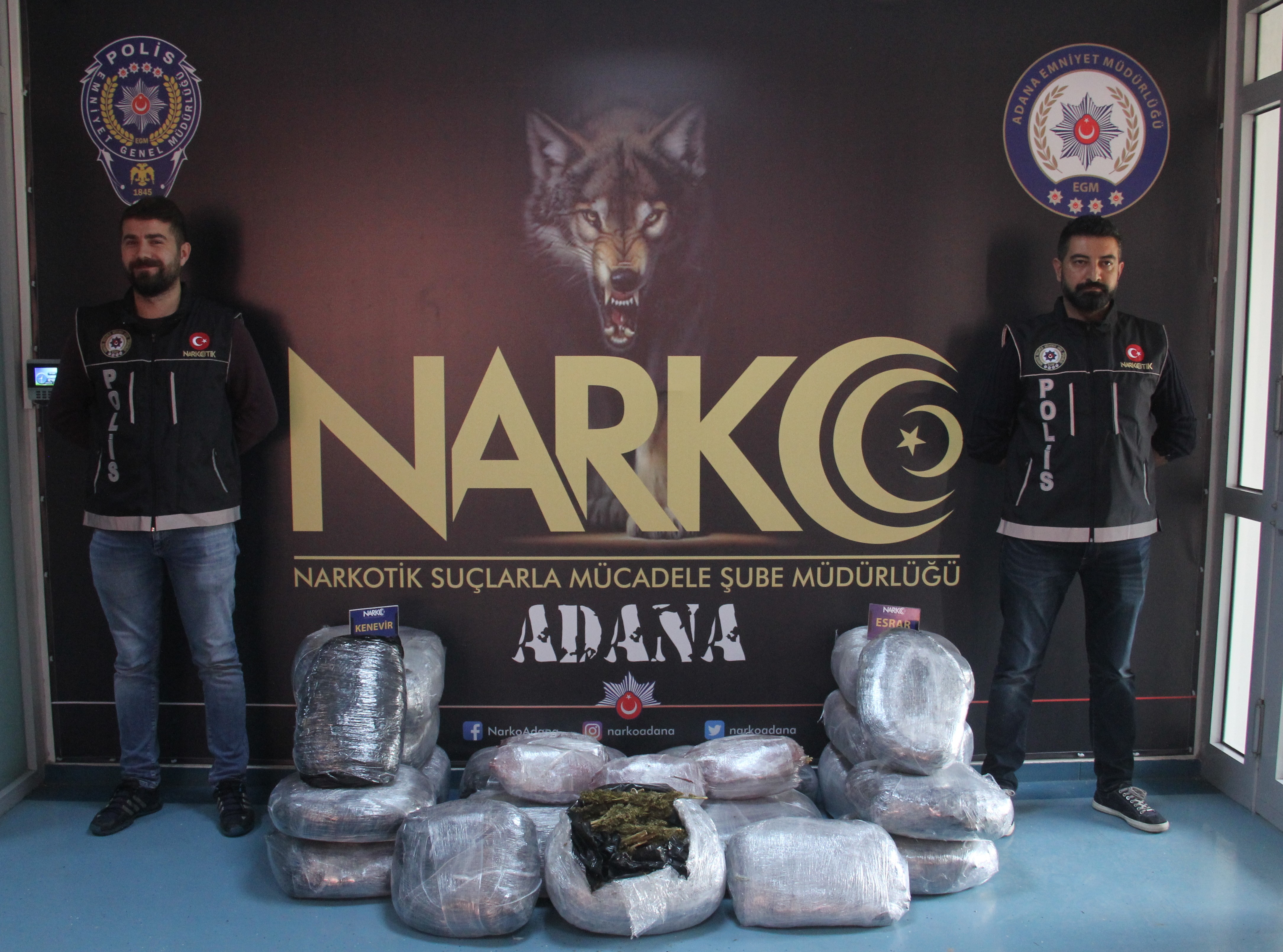 Adana'da esrar operasyonu