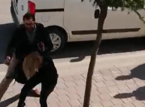 Kadın sürücüye saldırı