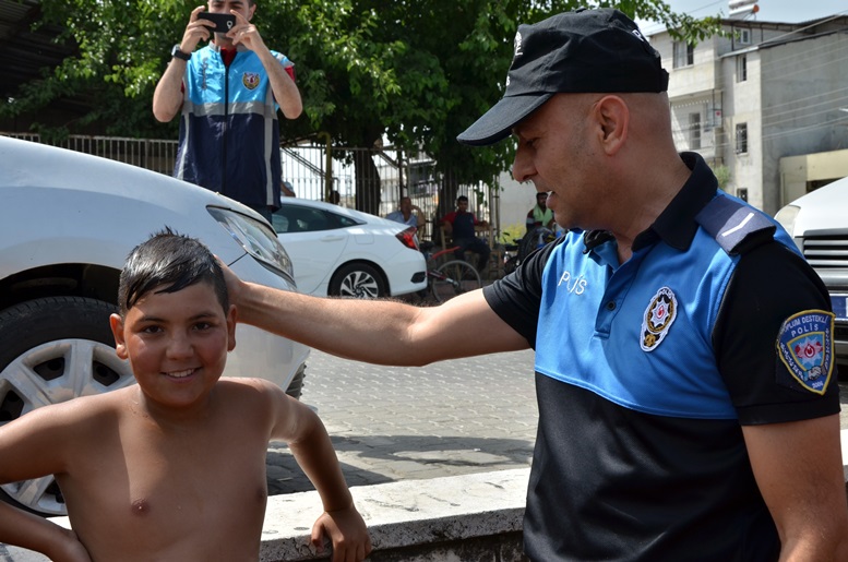 Sulama kanalında polis uyarısı