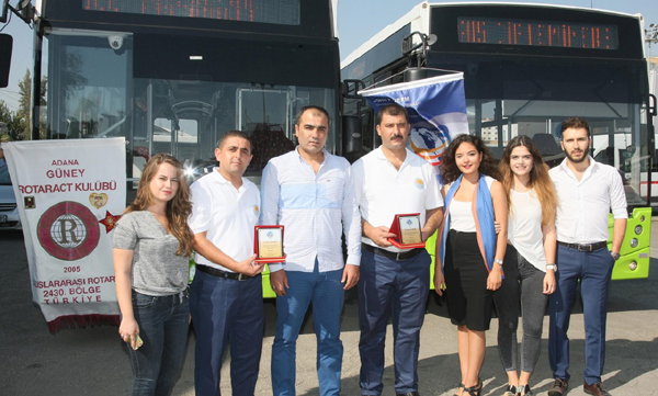 Örnek şoförlere meslek hizmet ödülü