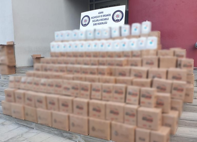 479 adet 5 litrelik bidonlarda etil alkol ele geçirildi