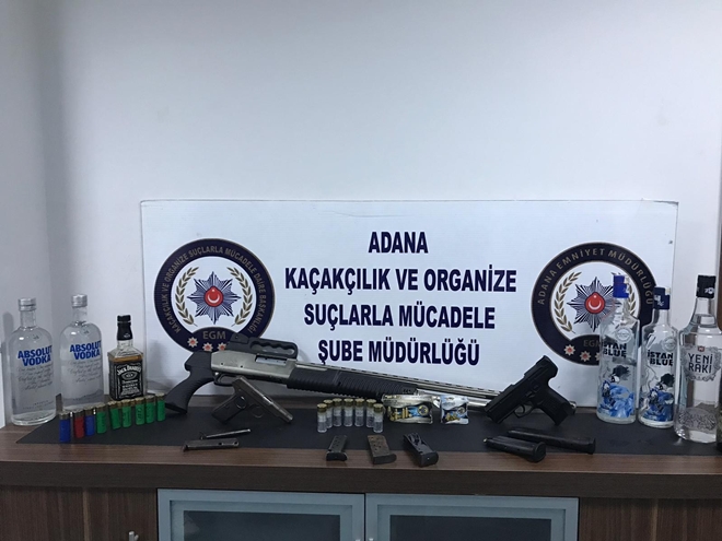 Adana'da 500 polisle sahte ve kaçak içki operasyonu