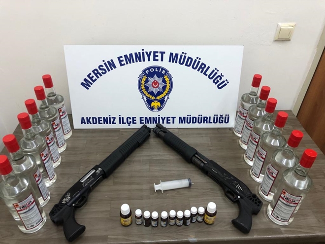 Mersin'de kaçak sigara ve alkol operasyonları