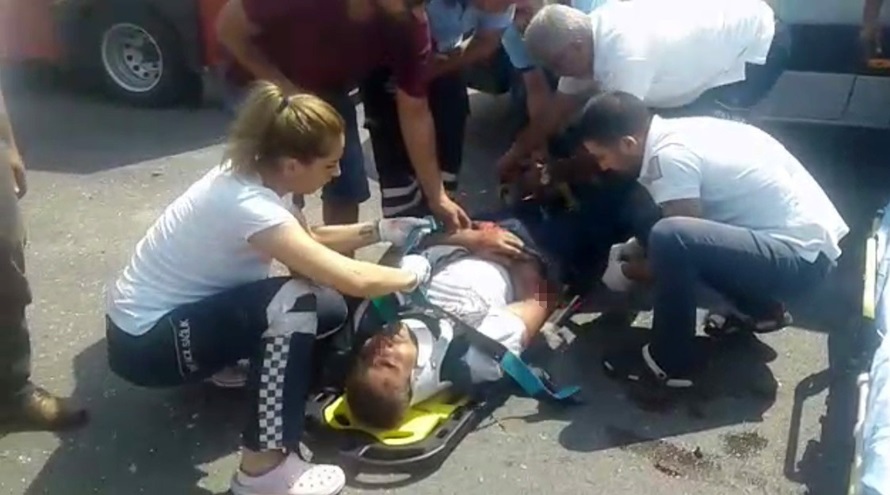 6 takla atan aracından sağ çıktı
