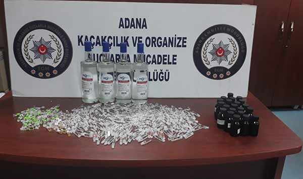Adana'da kaçak içki operasyonu