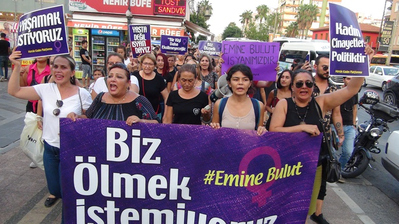Emine Bulut cinayeti protestosu