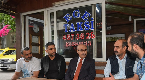 VALİ DEMİRTAŞ’TAN TAKSİCİ ESNAFINA ZİYARET