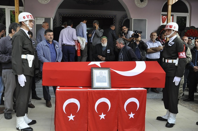 Şehidimiz vatan toprağında