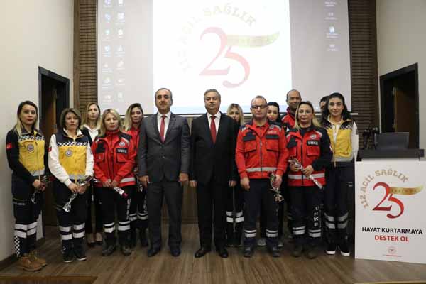 112 Acil Sağlık Hizmetlerinin kuruluşunun 25. yılı kutlandı