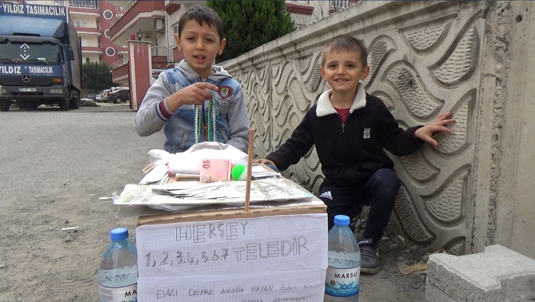 Küçük Berk'in yüreği büyük