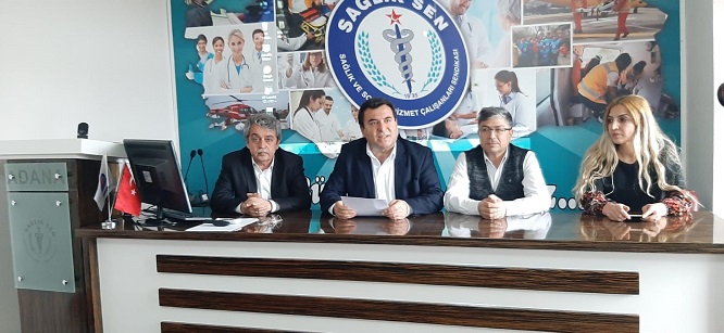 Adana sağlık çalışanları adalet istiyor