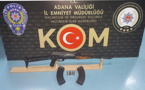 Adana'da uzun namlulu silah operasyonu