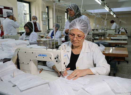 Lisede üretilen maskeler kamuya dağıtılacak