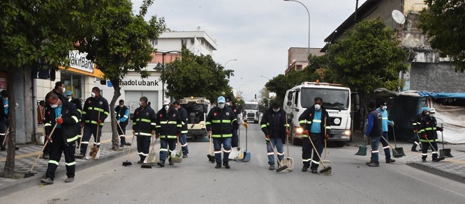 Ceyhan'da dezenfekte seferberliği