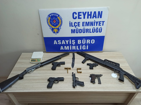 Ceyhan’da silah operasyonu