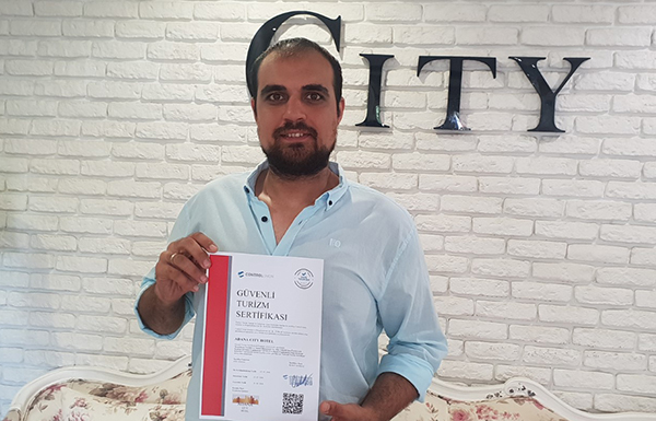 City Butik Hotel’de “Güvenli Turizm Sertifikası” aldı