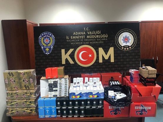 Adana’da kaçakçılık operasyonu
