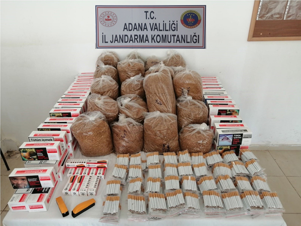 Kozan'da kaçak tütün operasyonu