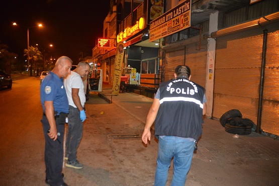SIRTINDAN VURULDU POLİSE SIĞINDI
