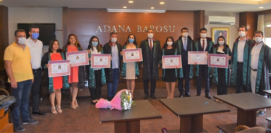 Genç avukatlar mesleğe adım attı