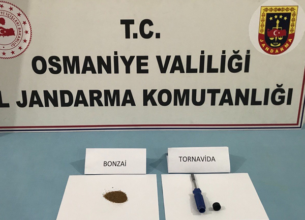 Tornavidadan uyuşturucu çıktı
