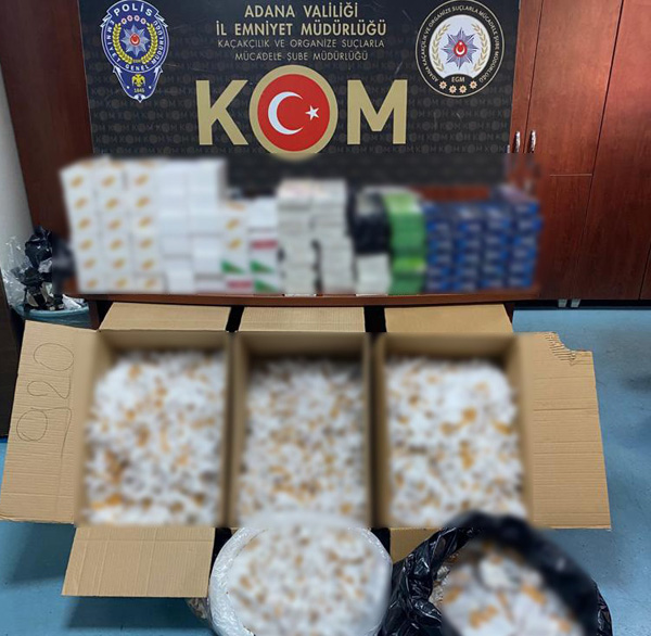 Adana’da kaçakçılık operasyonu