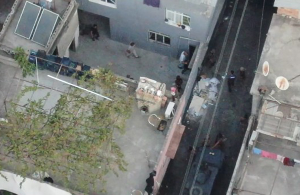 Torbacı operasyonu havadan görüntülendi