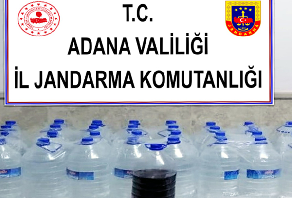 Kozan'da 200 litre sahte içki ele geçirildi