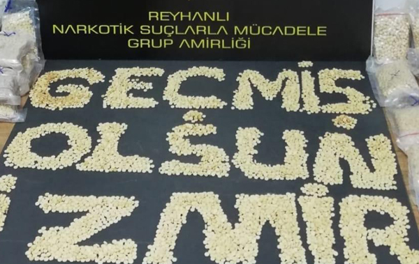 Hatay’da 36 bin 823 adet captagon hap ele geçirildi