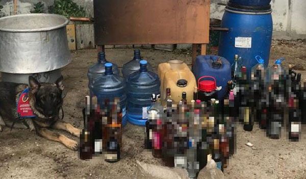 Hatay’da kaçak içki operasyonu