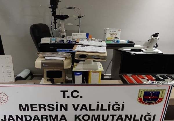 Jandarmadan kaçak işletilen polikliniğe baskın