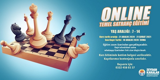 Büyükşehirden çocuklara online satranç eğitimi