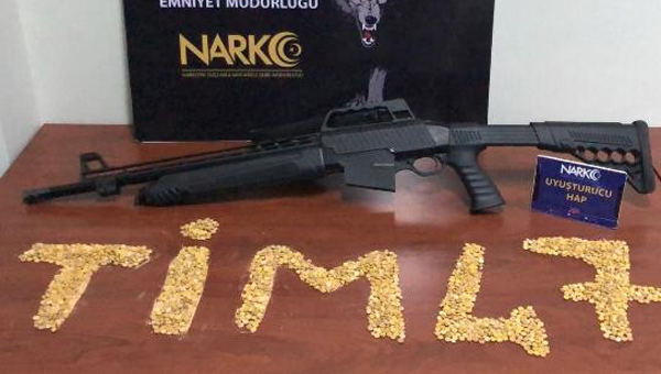 Bir haftada 3 bin 12 uyuşturucu hap ele geçirildi