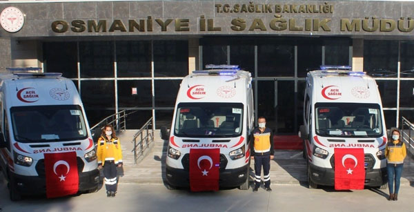 Sağlık Bakanlığı’ndan Osmaniye’ye 6 ambulans