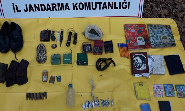 PKK’ya ait sığınakta ele geçirilen patlayıcılar imha edildi