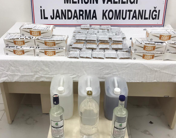 İçki ve kaçak makaron operasyonunda bir şüpheli yakalandı